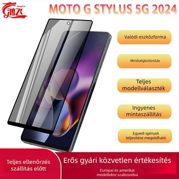 Moto G Stylus5G 2024-hez edzett üvegből készült képernyővédő, magánéletvédelmi funkcióval