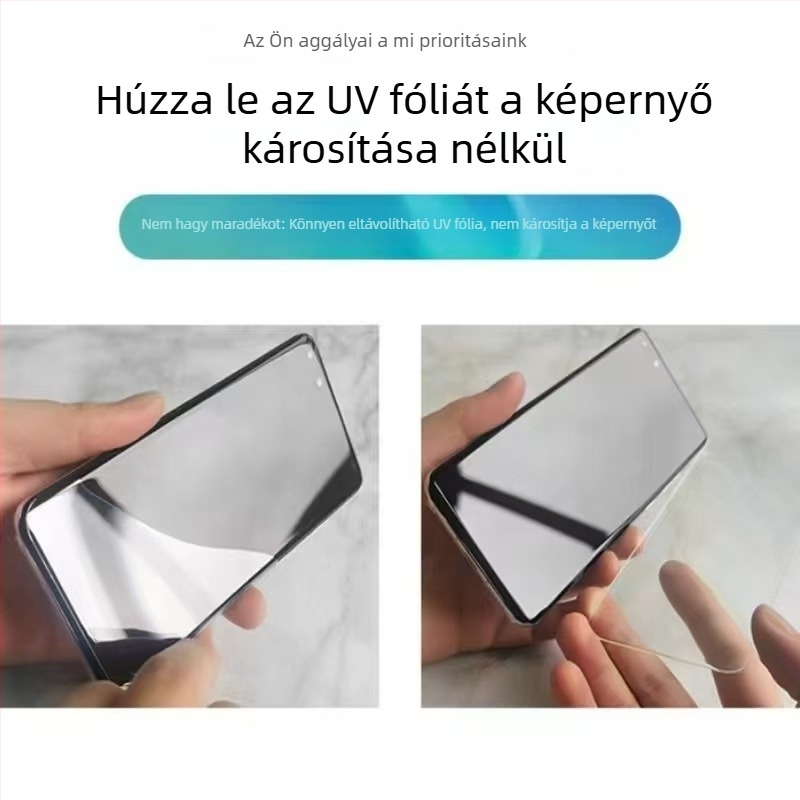 Tempered üveg kijelzővédő Honor MagicV5 és MagicV3-hoz HD UV bevonattal, teljes kijelzőfedés, anti-ujjlenyomat, porálló, ütésálló