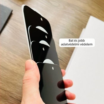 Privacy és anti-reflektív edzett üveg kijelzővédő iPhone 17 Pro-hoz