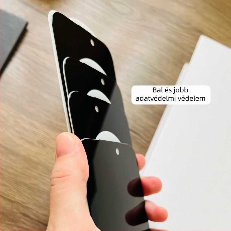 Privacy és anti-reflektív edzett üveg kijelzővédő iPhone 17 Pro-hoz