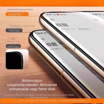 Huawei Mate60 Pro-hoz kerámia kijelzővédő, HD 4Pro, teljes képernyős, ütésálló és porálló, Pura70