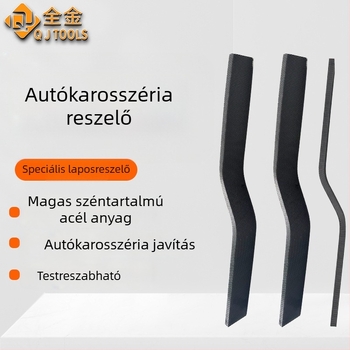 Nagy széntartalmú acélból készült autótest karosszéria lemezjavító eszköz – különleges alakú sík reszelő