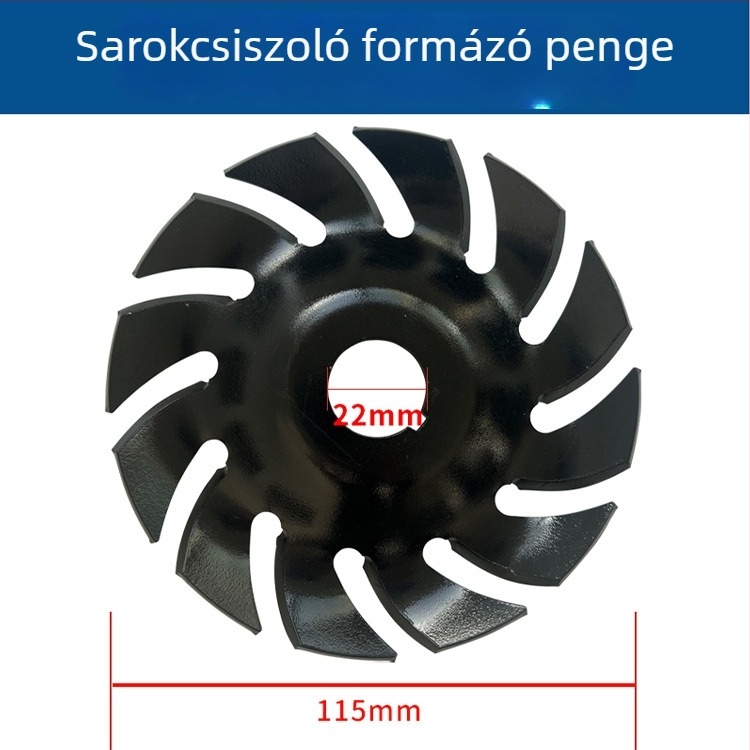 Faipari sarokcsiszoló formázó kés – teás tálca faragásához