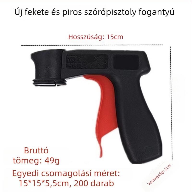 Hordozható erővel segített festékpisztoly, univerzális markolattal, festéshez, felújításhoz és színváltáshoz