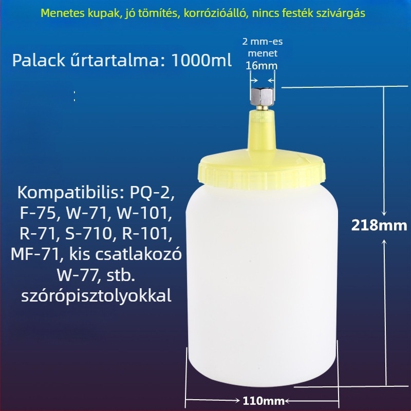 Szórópisztoly műanyag tartállyal és alsó tartállyal - F75, PQ2, W77