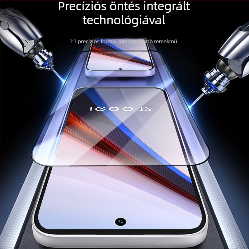 IQOO 15 Ultra és IQOO Z11 Turbo kijelzővédő edzett üvegből pormentes telepítődobozzal