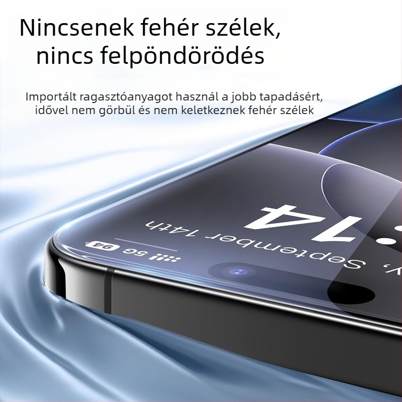 iPhone 17E mattított edzett üveg kijelzővédő, HD képminőség, egyenes él, szitanyomás