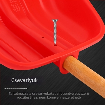 Mezőgazdasági műanyag lapát, edzett műanyagból, mezőgazdasági eszköz hó eltávolítására, extravastag és kopásálló, nagy méret rizsre és kukoricára
