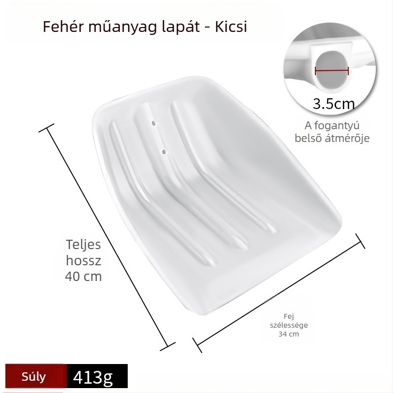 Mezőgazdasági műanyag lapát, edzett műanyagból, mezőgazdasági eszköz hó eltávolítására, extravastag és kopásálló, nagy méret rizsre és kukoricára