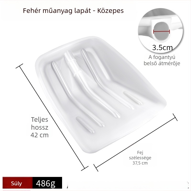 Mezőgazdasági műanyag lapát, edzett műanyagból, mezőgazdasági eszköz hó eltávolítására, extravastag és kopásálló, nagy méret rizsre és kukoricára