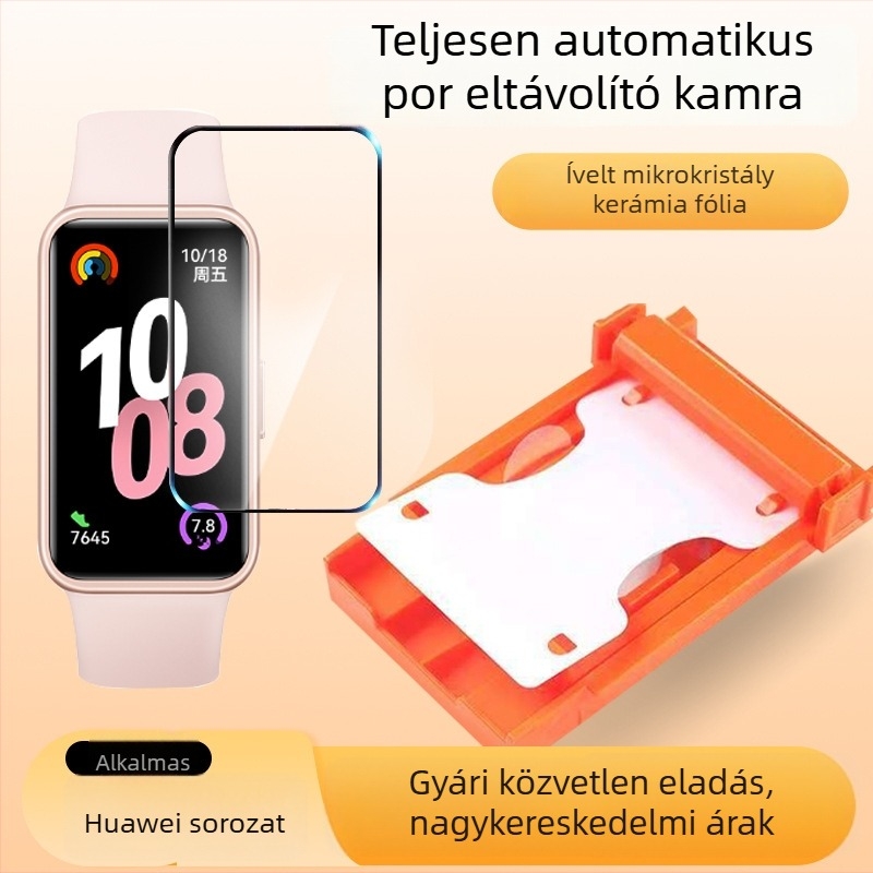 Huawei Band 11hez készült PMMA-kompozit kerámiás elülső védőfólia, GT6-46/41 kompatibilis