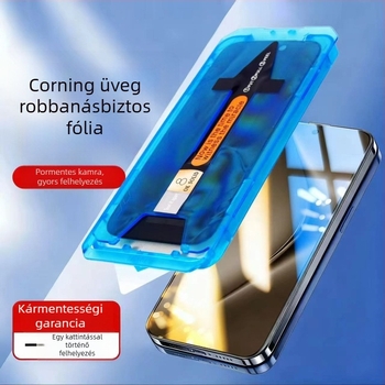 iPhone 17 Pro Max Corning edzett üveg kijelzővédő, edge-to-edge védelem, anti-peep, HD, teljes képernyő