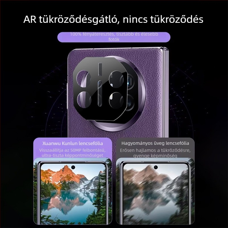 Huawei Mate X6 lencsefilm, Mate X5 hátlapi kamera védőfólia, teljes fedettség, gyűjteményes kiadás