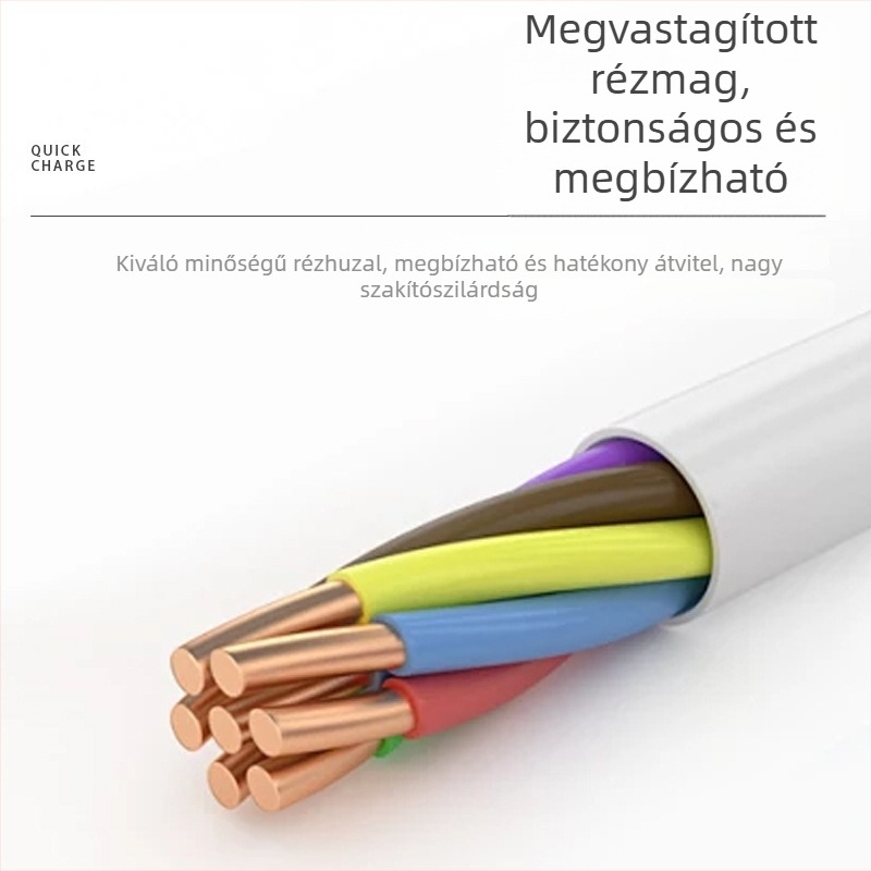 Személyre szabott ajándék kulcstartó 3-in-1 gyors töltésű fonott USB-kábel Type-C, Lightning és Micro-USB