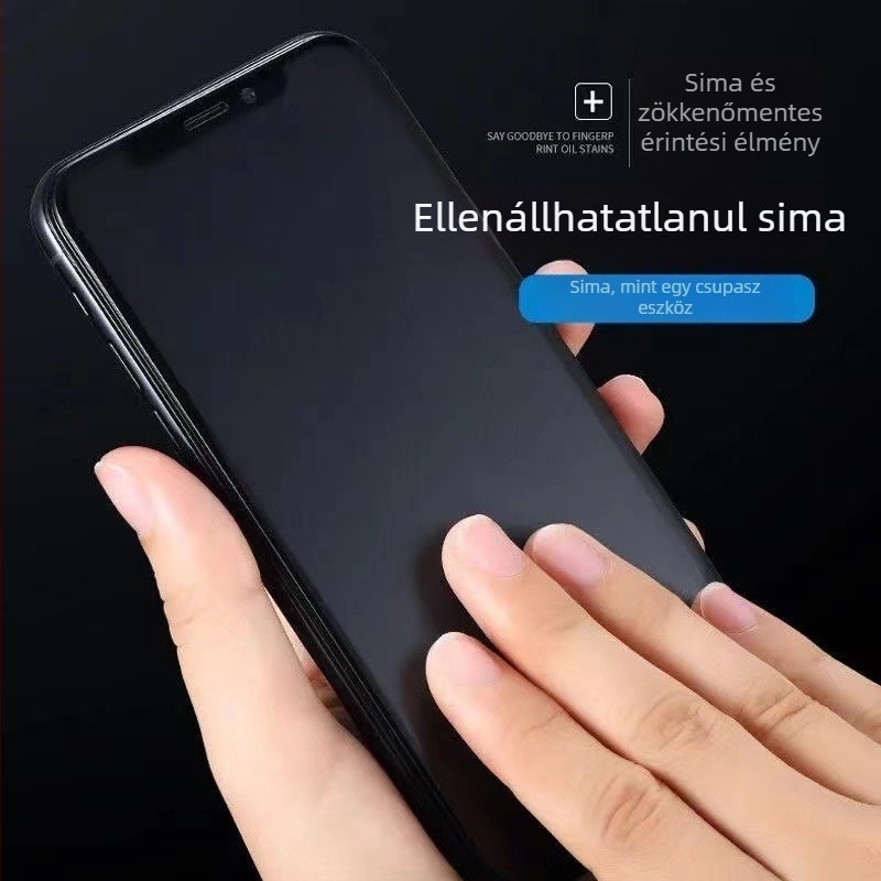iPhone 14 Pro Max edzett üveg kijelzővédő — teljes lefedettség, magánélet-védő funkció, HD élesség, por- és ujjlenyomat-álló
