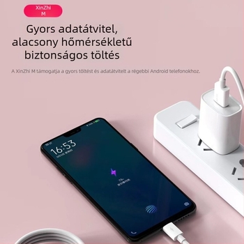 Abhis Core Smart Series Lightning PD adatkábel, 1 m, iPhone 8–14 kompatibilis, PD 20W töltés