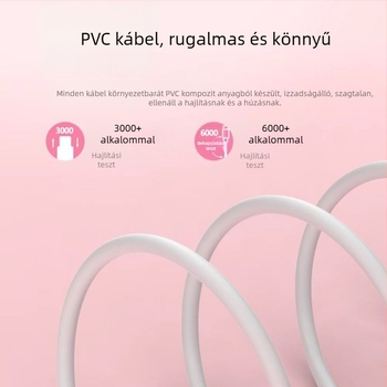 Abhis Core Smart Series Lightning PD adatkábel, 1 m, iPhone 8–14 kompatibilis, PD 20W töltés