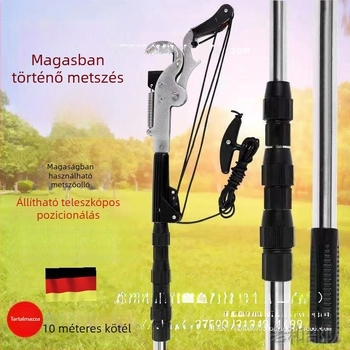 Teleszkópos ágvágó magas ágakhoz, vastag ágak metszéséhez a kertben