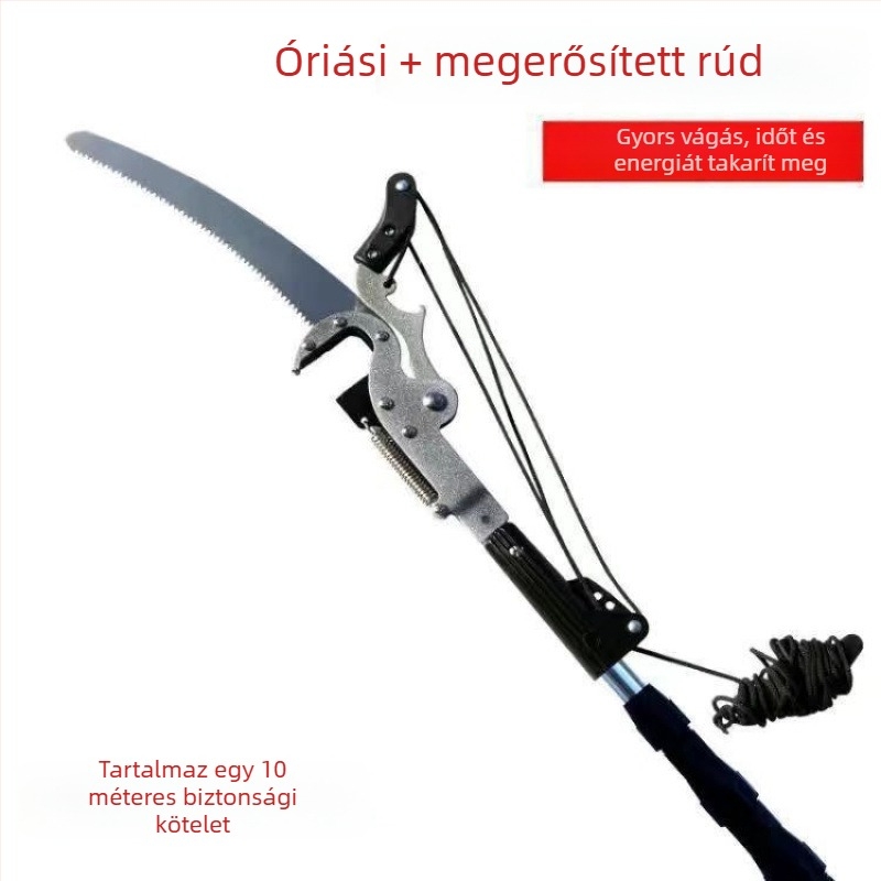 Teleszkópos ágvágó magas ágakhoz, vastag ágak metszéséhez a kertben
