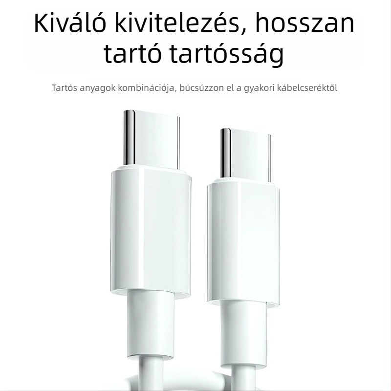 Apple iPhone 16 PD gyors töltéshez – töltő, USB-C kábel és adatkábel, töltőfej készlet