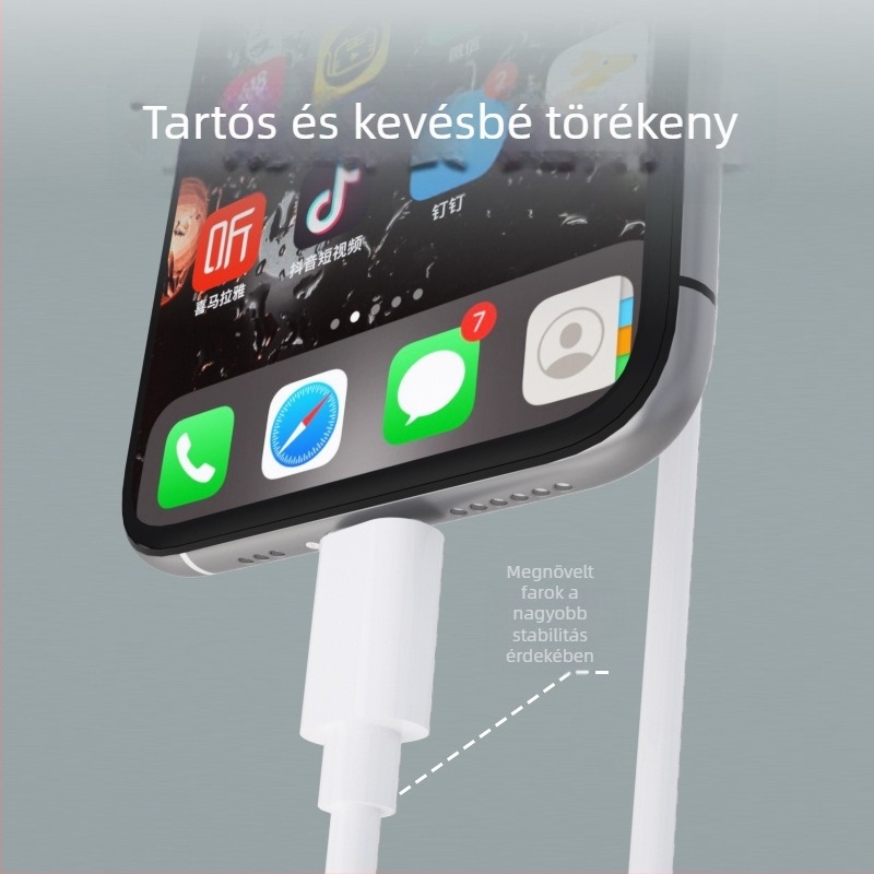 Shangying 5A több interfész gyors töltőkábel (Lightning, Micro USB, USB-C) hossza 1–2 m
