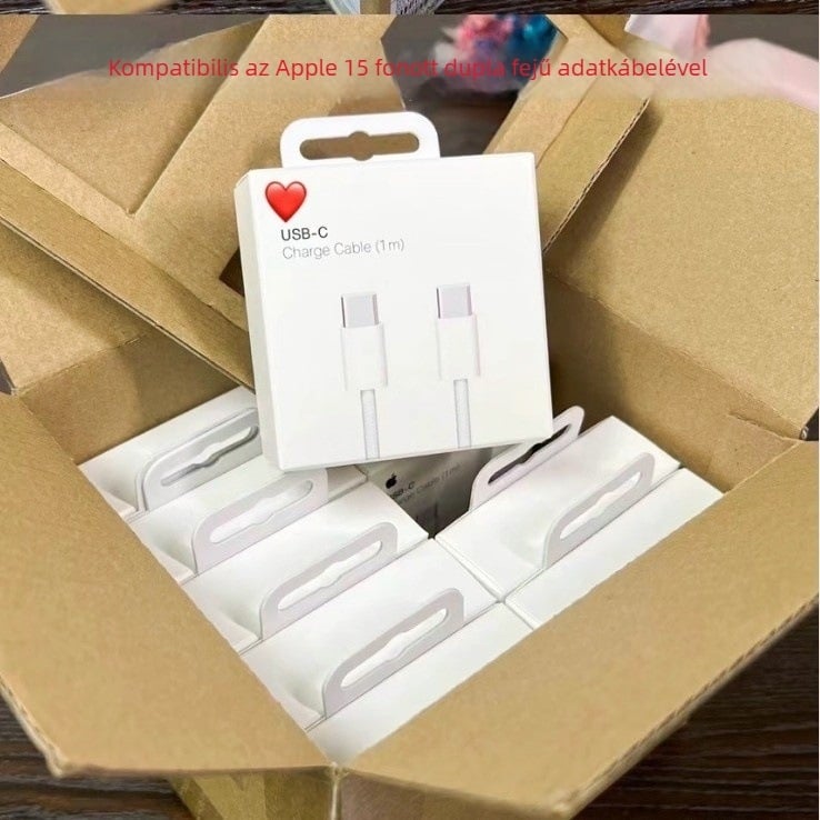 Okami USB-C textilhálós kábel, kétfejű, USB-C–USB-C, PD gyors töltés