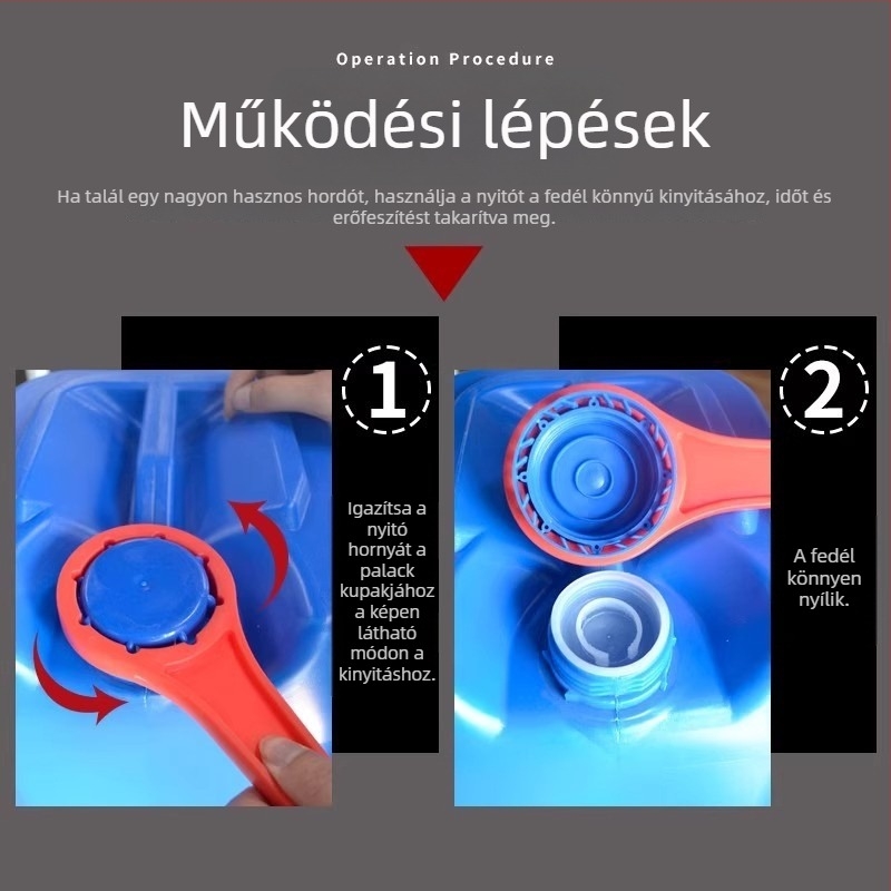 25/30 L-es vegyi hordó fedélnyitó és tömítő szerszám, műanyag