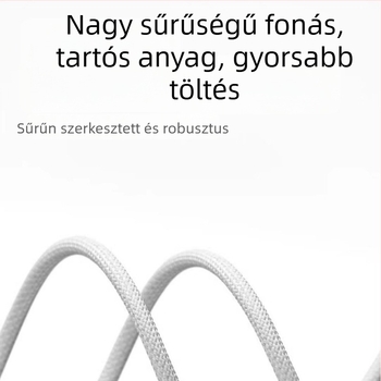 iPhone 15–17 készülékekhez USB-C PD gyors töltés és adatátviteli kábel, hossz 1–2 m