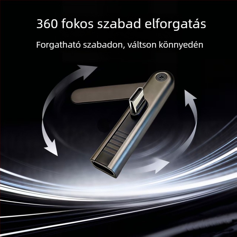 240W gyors töltésű telefon tartó, adatkábel-adapterrel Type-C-hoz Apple és Huawei készülékekhez