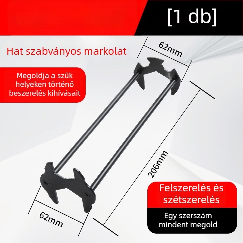 Többfunkciós mosogató-készülék csaptelekhez, tömlőkhöz és szerelvényekhez – javítási és szerelési eszköz a fürdőszobába