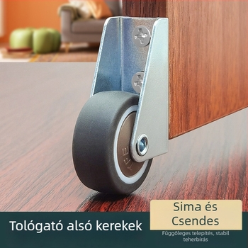 Csúszó ajtó görgő – anti-sag alsó kerék, csendes teherhordó kerék bútorokhoz, irányító kerék