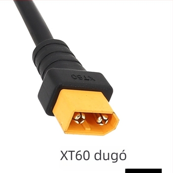 DC5525–XT60 férfi bővítőkábel, nagy áramhoz, rézvezető, hossz 1–2 m, keresztszög 0,25/0,5/1/1 mm²