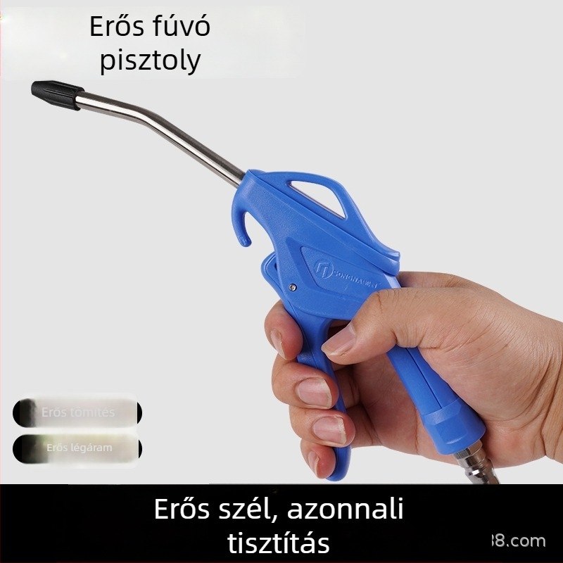 Pneumatikus porfújó pisztoly hosszabbítóval, nagy nyomású, ipari minőségű