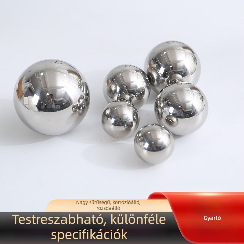 Rozsdamentes acélgolyó 3,96 mm, 201 típus, fényes felület
