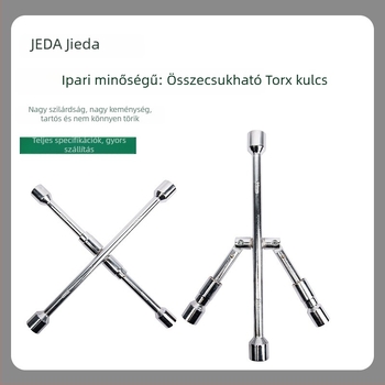 Jade összecsukható keresztkulcs gumikhoz, teleszkópos autógumi kulcs, hordozható keresztes socket készlet
