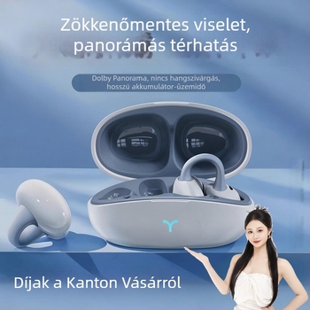 Új klipszes Bluetooth fejhallgató, vezeték nélküli, zajcsökkentés