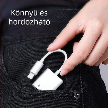 iPhone 12 2-in-1 töltés- és hangadapter hívásokhoz és zenéhez