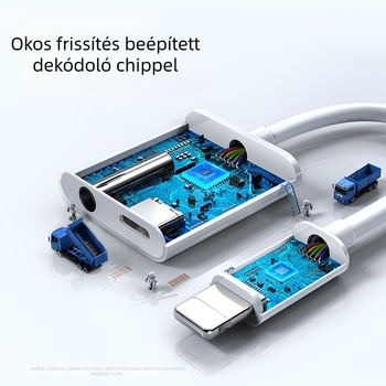 iPhone 12 2-in-1 töltés- és hangadapter hívásokhoz és zenéhez