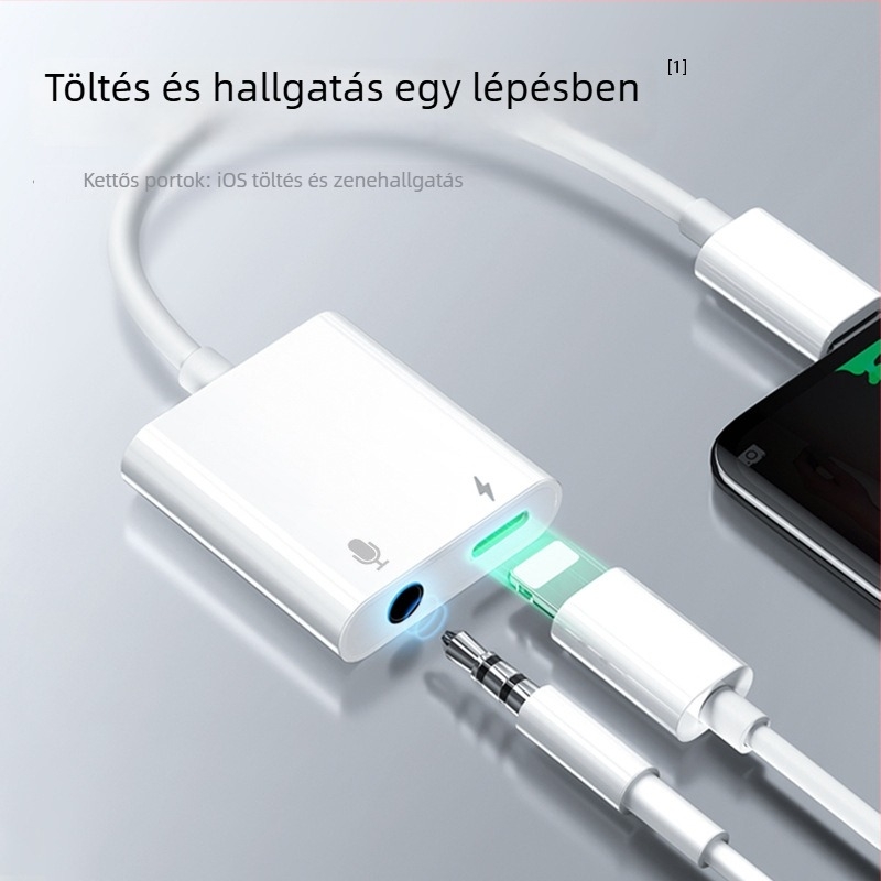 iPhone 12 2-in-1 töltés- és hangadapter hívásokhoz és zenéhez