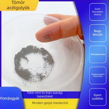 304 rozsdamentes acélgolyó, miniatűr, 1.2–3 mm, tömör