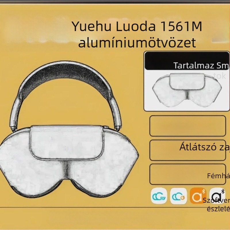 Over-ear vezeték nélküli Bluetooth headset aktív zajszűréssel és átlátszó móddal, Apple és Android kompatibilis, MX Yuehu Zhongke