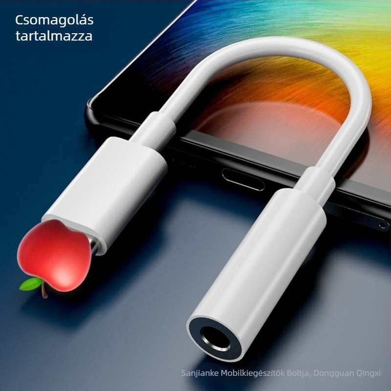 Lightning-os 3,5 mm-es fülhallgató adapter iPhone-hoz (6s/7/8/X/11)