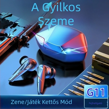 X15Pro Vezeték nélküli Bluetooth fülhallgató alacsony késleltetéssel, G11 e-sport fülhallgatók, TWS