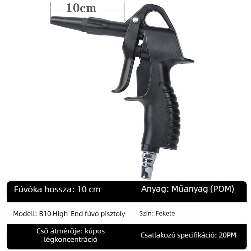 Century Capgemini B30 Pneumatikus porfújó pisztoly, 30 cm, csatlakozóval, középhosszú, fémipari felhasználásra