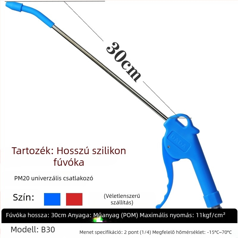 Century Capgemini B30 Pneumatikus porfújó pisztoly, 30 cm, csatlakozóval, középhosszú, fémipari felhasználásra