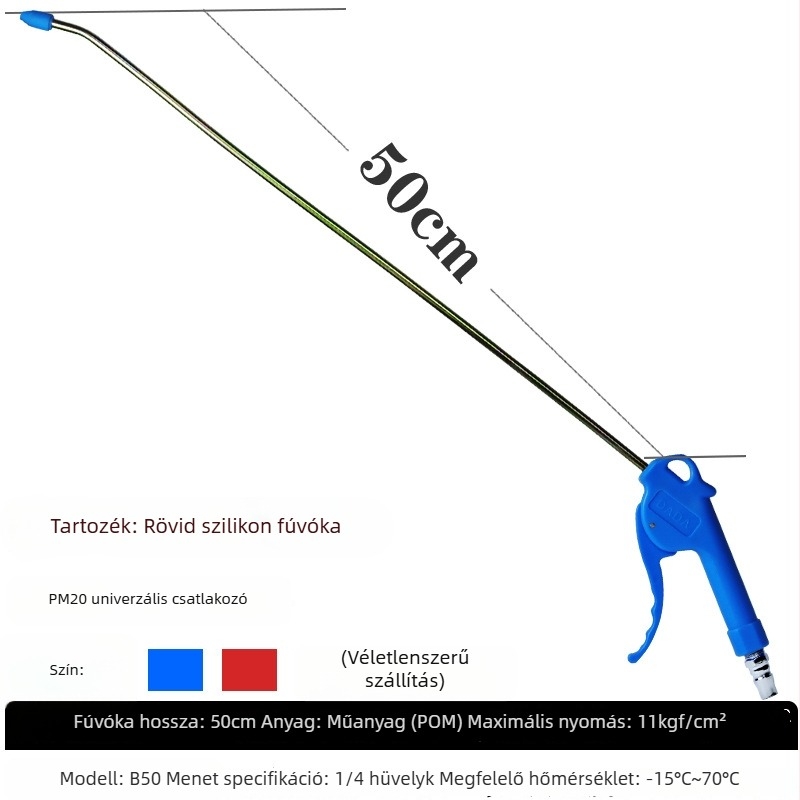Century Capgemini B30 Pneumatikus porfújó pisztoly, 30 cm, csatlakozóval, középhosszú, fémipari felhasználásra