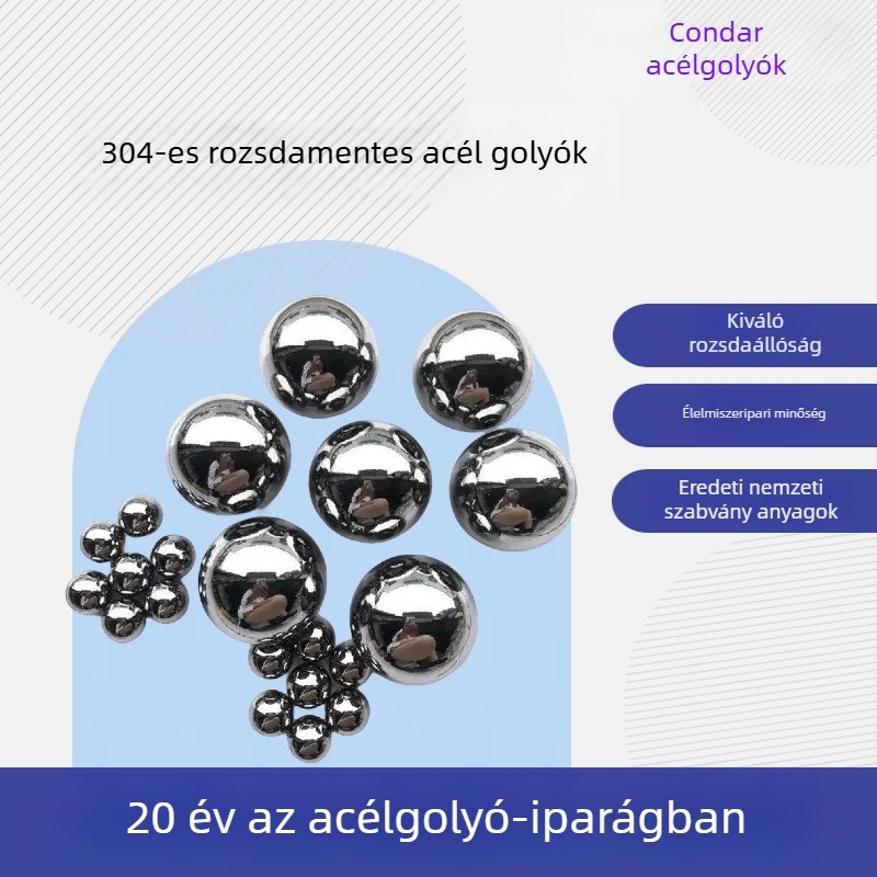 304 élelmiszer-minőségű rozsdamentes acél őrlőgolyók kakaóporhoz és kávébabokhoz