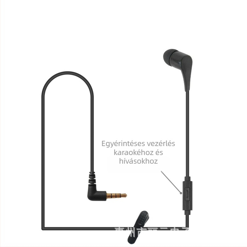 Egyfülhallgató, vezetékes, mikrofonnal, hívásokhoz, kompatibilis mobiltelefonokkal és számítógépekkel, 3,5 mm-es csatlakozó, Q221 modell