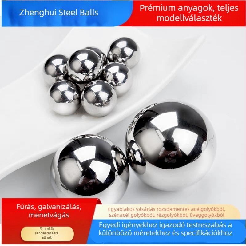 304/316 rozsdamentes acél golyók, átmérő 0,5–50 mm, precíziós csapágygolyók hardverhez és gépészeti alkalmazásokhoz