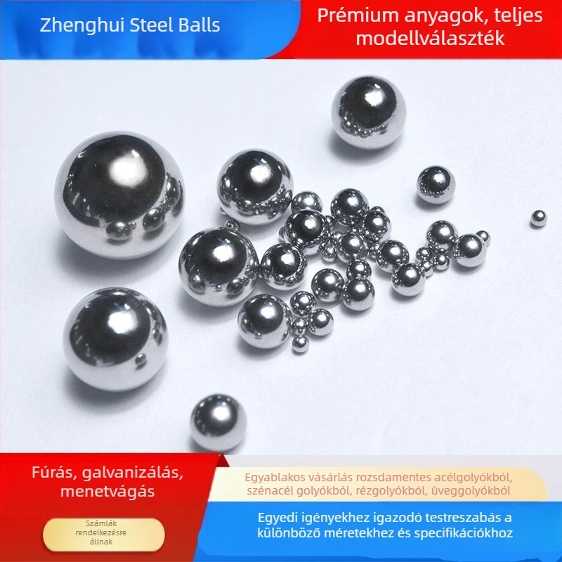 304/316 rozsdamentes acél golyók, átmérő 0,5–50 mm, precíziós csapágygolyók hardverhez és gépészeti alkalmazásokhoz